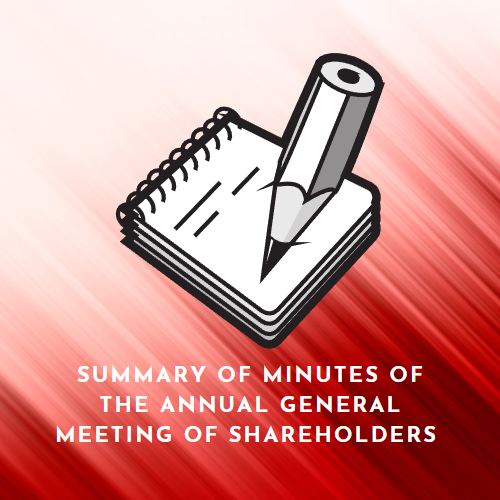 Summary of Minutes of the Extraordinary General Meeting of Shareholders